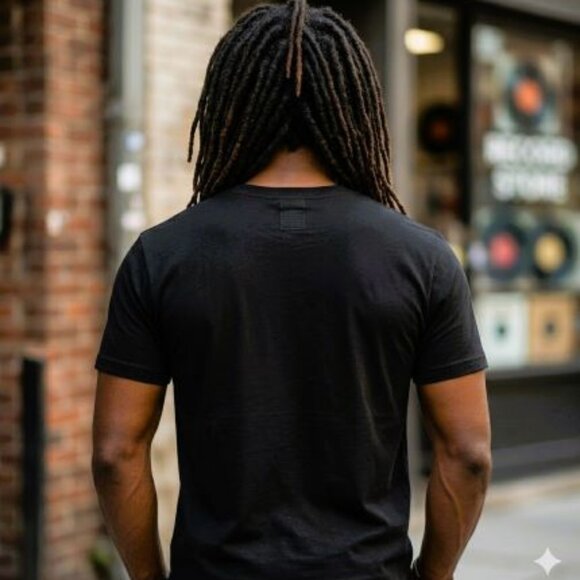 Men's Crew Neck T-Shirt "Raised On Old School Jams" Hip Hop, R&B Design UNISEX - Picture 4 of 4